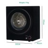 electriQ 2.5kg Freestanding &amp; Wall Mountable Vented Tumble Dryer - Black