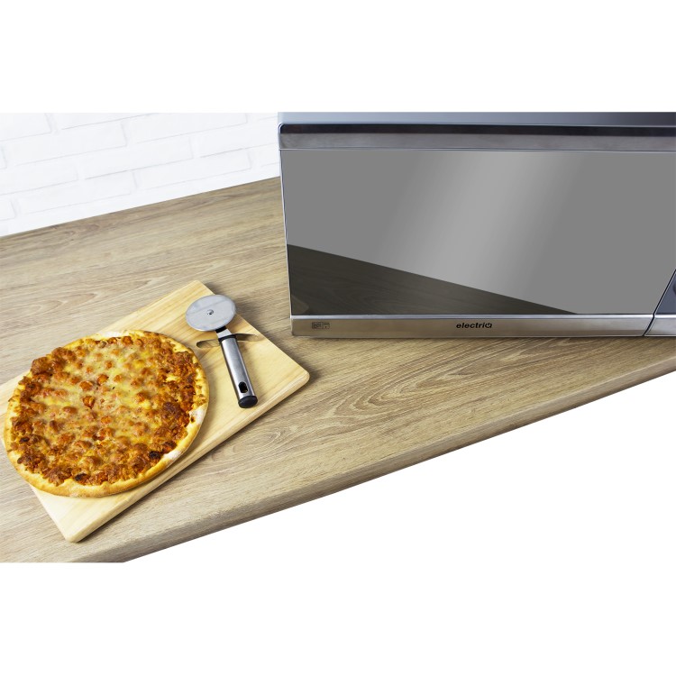 GRADE A1 - electriQ 40L 1000W Freestanding Digital Combination Microwave in Stainless Steel