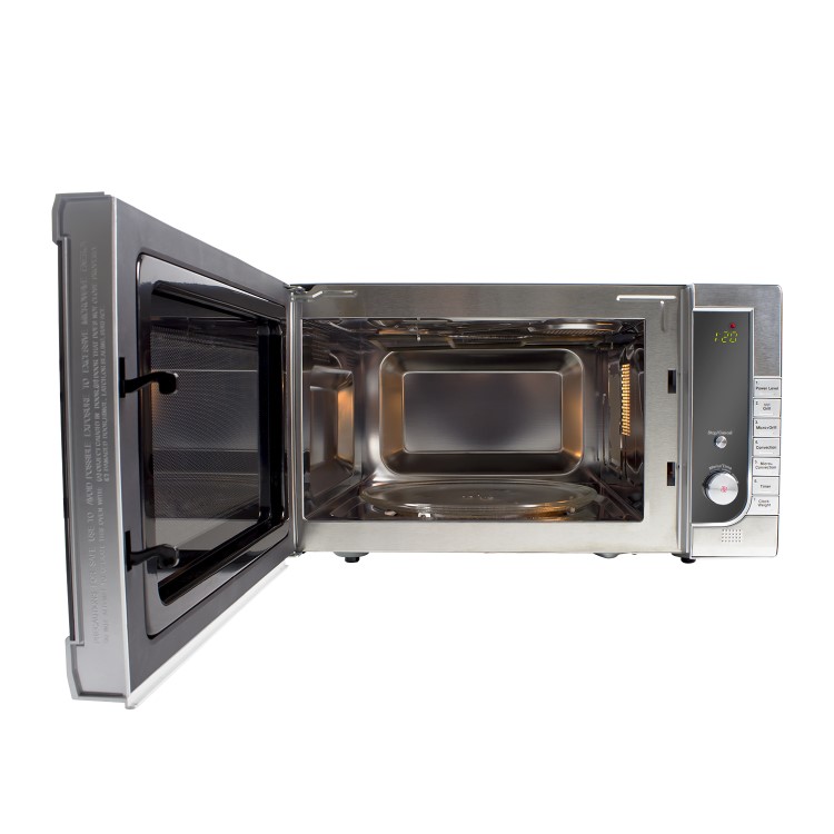 GRADE A2 - electriQ 40L 1000W Freestanding Digital Combination Microwave in Stainless Steel