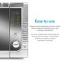 electriQ Digital 40L 1000W Freestanding Combination Microwave in Stainless Steel