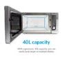 electriQ Digital 40L 1000W Freestanding Combination Microwave in Stainless Steel