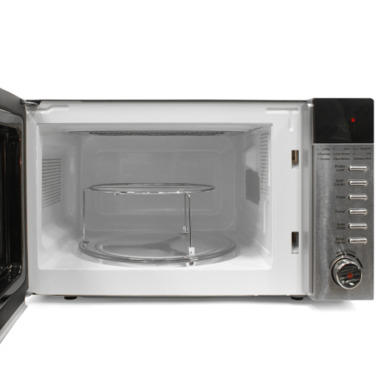 GRADE A1 - As new but box opened - ElectriQ 20 Litre Freestanding Digital 800w Microwave Stainless Steel with Grill