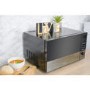GRADE A1 - electriQ 25L 900W Freestanding Microwave with Digital Display in Black