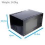 GRADE A1 - electriQ 25L 900W Freestanding Microwave with Digital Display in Black