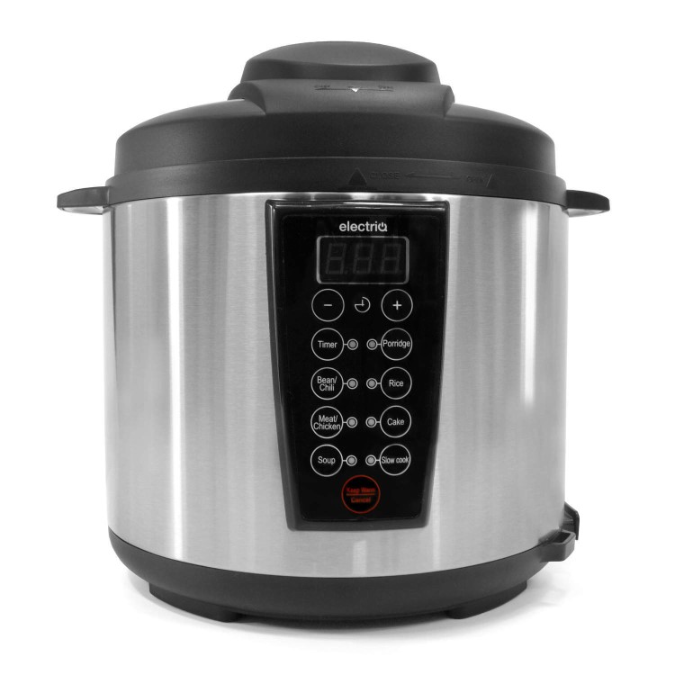 GRADE A1 - electriQ 6 litre 7-in-1 Electric Multifunction Pressure Cooker