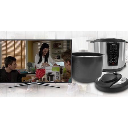 GRADE A1 - electriQ 6 litre 7-in-1 Electric Multifunction Pressure Cooker