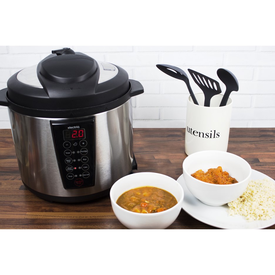 electriQ 6 litre 7in1 Electric Multifunction Pressure Cooker
