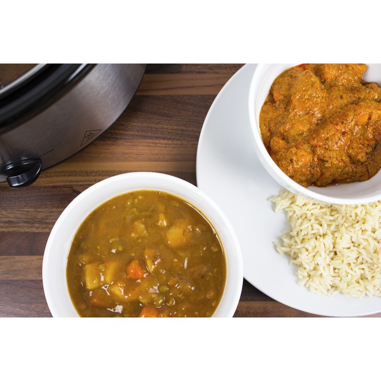 electriQ 3.5L Stainless Steel Slow Cooker - For 1 to 3 people