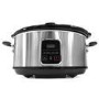 GRADE A1 - ElectriQ 6.2L Slow Cooker in Stainless Steel with Digital LED Display and Cool Touch Handles 