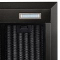electriQ 60cm Slimline Cooker Hood with Slim Depth - Black Stainless Steel