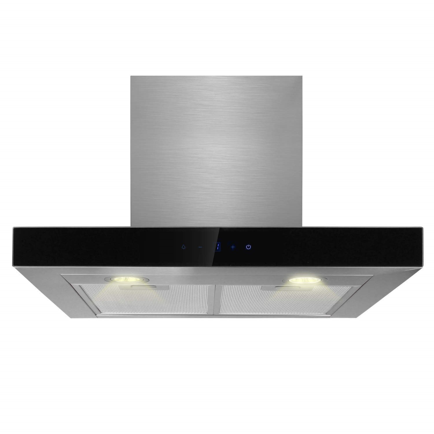 electriQ 60cm Stainless Steel Slimline Box Chimney Cooker Hood eBay