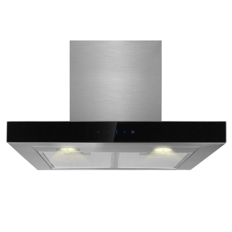 GRADE A1 - electriQ 60cm Slimline Touch Control Chimney Cooker Hood
