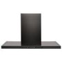 electriQ 90cm Slimline Cooker Hood - Black Stainless Steel