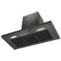 electriQ 90cm Slimline Cooker Hood - Black Stainless Steel
