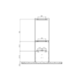 electriQ 90cm Slimline Cooker Hood - Black Stainless Steel