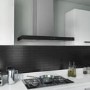Refurbished electriQ EIQSLIM90TOUCH 90cm Slimline Box Touch Control Stainless Steel Wall Mounted Chimney Cooker Hood