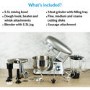 GRADE A1 - electriQ Multifunctional Stand Mixer in Silver