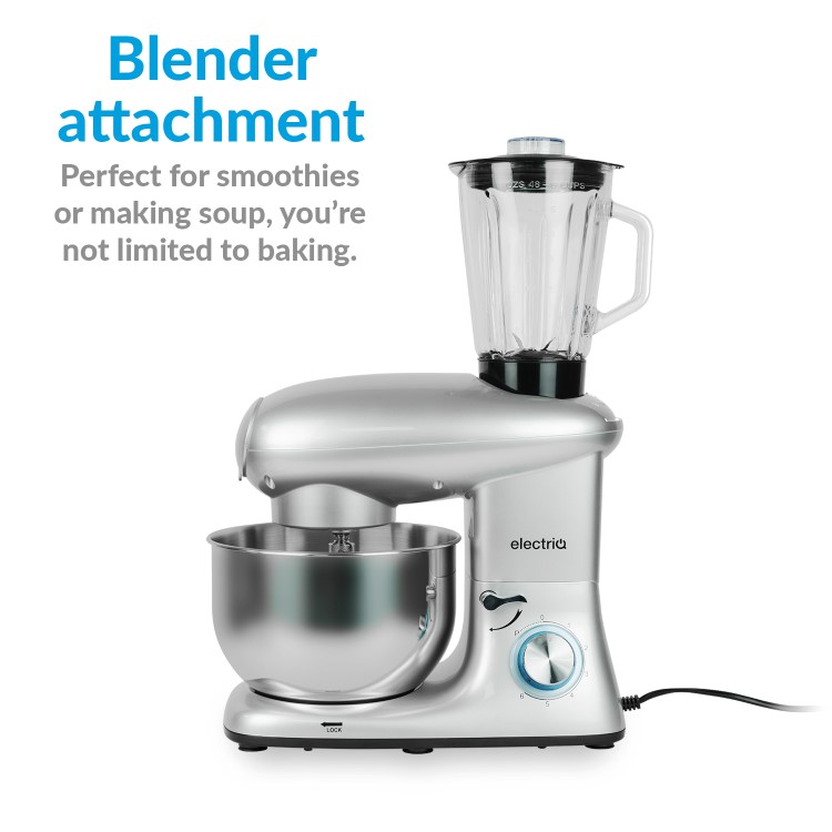 electriQ 5.5L Multifunctional Stand Mixer with Blender & Meat Grinder