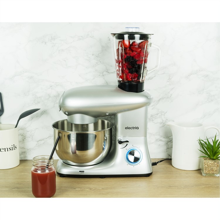 electriQ 5.5L Multifunctional Stand Mixer with Blender & Meat Grinder