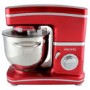 GRADE A1 - electriQ 5.2L 1500W Stand Mixer with 3 Mixing Attachments - Red