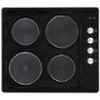 electriQ 60cm Sealed Plate Hob - Black