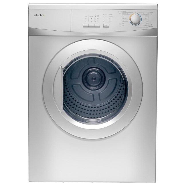 electriQ 7kg Vented Tumble Dryer Silver EIQTD7GS Appliances Direct