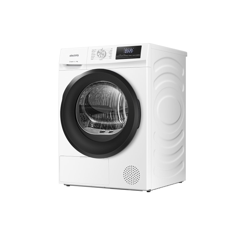 electriQ 9kg Heat Pump Tumble Dryer - White
