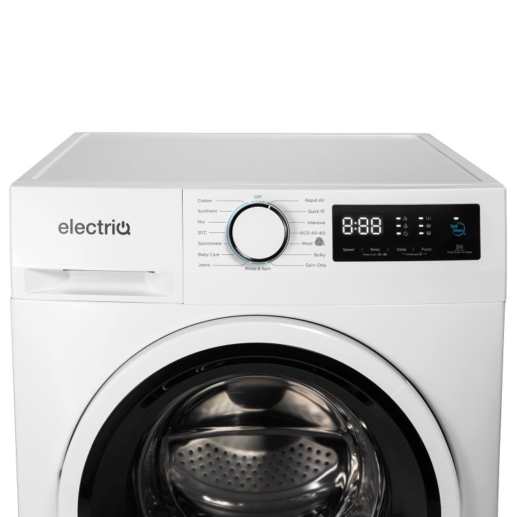 Refurbished electriQ EIQWM12KG Freestanding 12KG 1400 Spin Washing Machine White