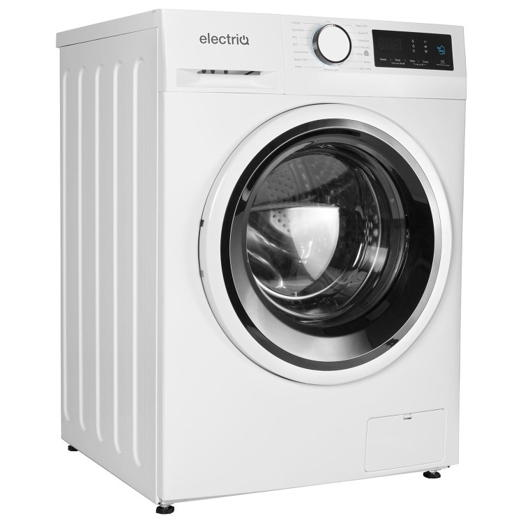 Refurbished electriQ EIQWM12KG Freestanding 12KG 1400 Spin Washing Machine White