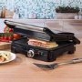 Salter EK2003MG Megastone XL Health Grill & Panini Maker - Stainless Steel