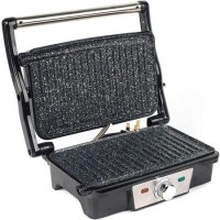 GRADE A2 - Salter EK2132MG Megastone Health Grill & Panini Maker - Stainless Steel