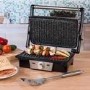 GRADE A2 - Salter EK2132MG Megastone Health Grill & Panini Maker - Stainless Steel