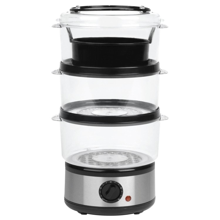 Salter EK2726Z 3 Tier Steamer - Stainless Steel