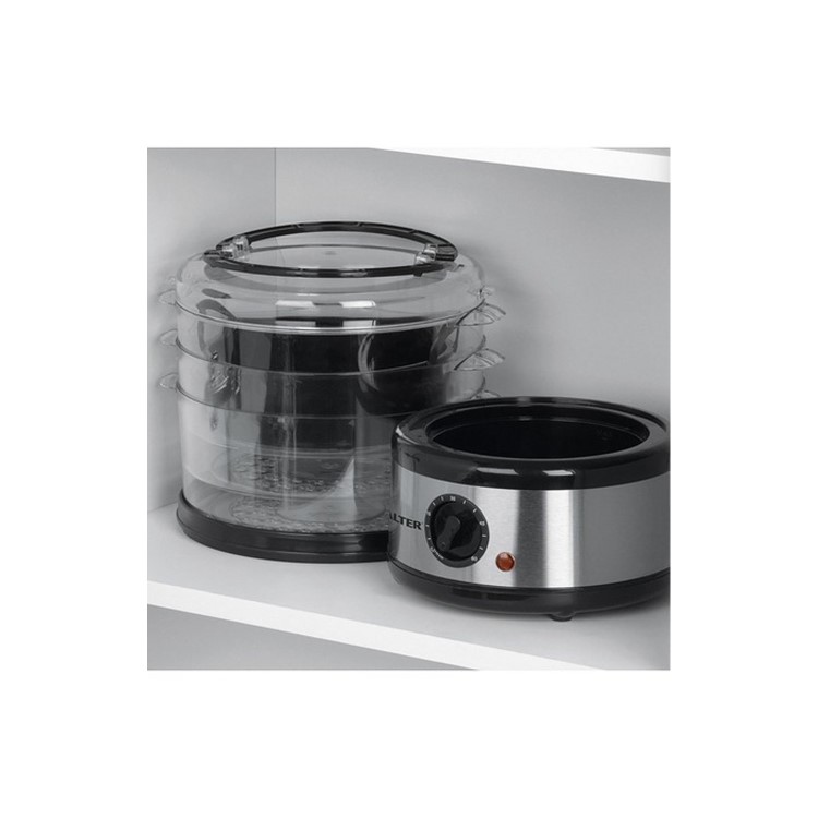 Salter EK2726Z 3 Tier Steamer - Stainless Steel