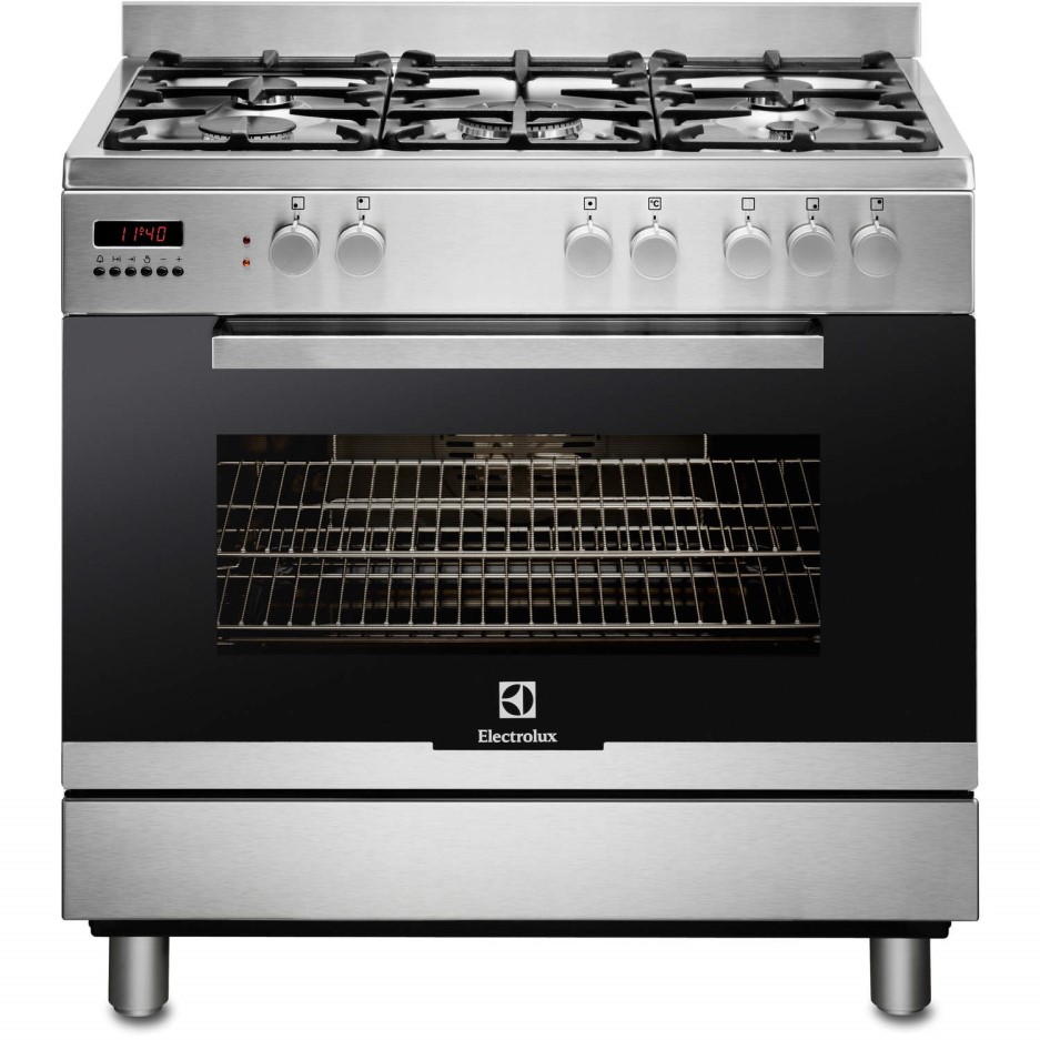 Electrolux EKK965AAOX 90cm Stainless Steel Single Oven Dual Fuel Range