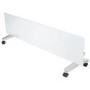 electriQ 750W Smart Slim Gloss White Glass Panel Heater Wall Mounted or Skirting Fitted Bathroom Safe Energy Efficient