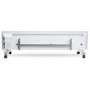 electriQ 750W Smart Slim Gloss White Glass Panel Heater Wall Mounted or Skirting Fitted Bathroom Safe Energy Efficient
