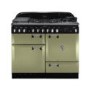 Rangemaster 100990 Elan 110cm Dual Fuel Range Cooker - Olive Green