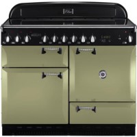 Rangemaster 101000 Elan 110cm Electric Range Cooker With Ceramic Hob - Olive Green