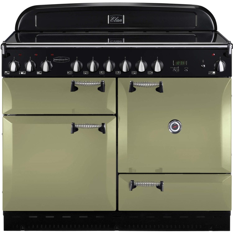 Rangemaster 101000 Elan 110cm Electric Range Cooker With Ceramic Hob - Olive Green