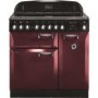 Rangemaster 101170 Elan 90cm Electric Range Cooker With Ceramic Hob - Cranberry