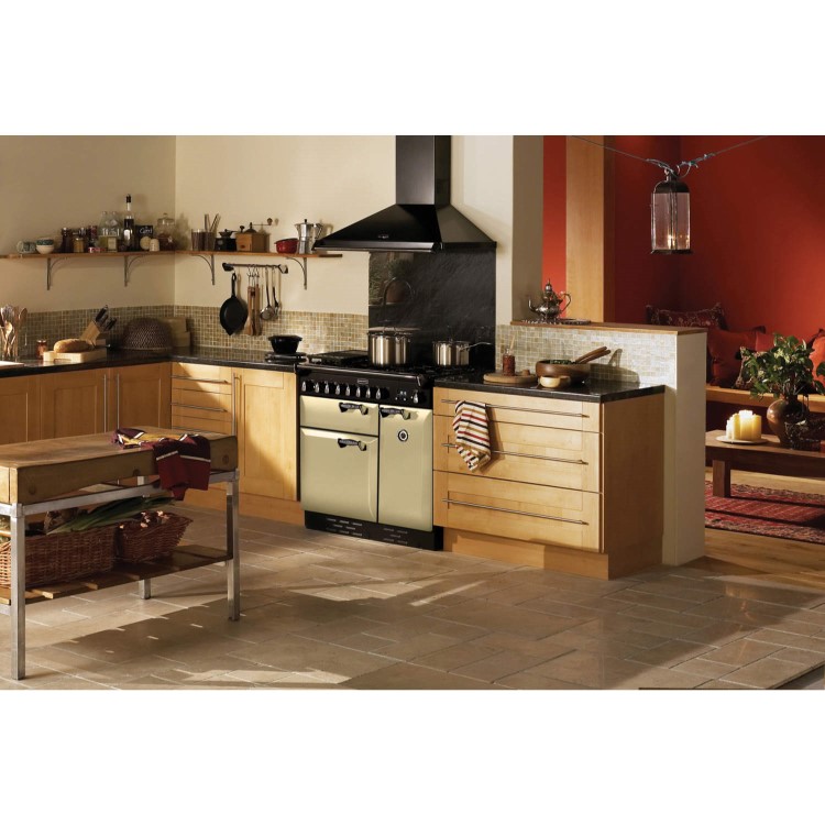 Rangemaster 75190 Elan 90cm Electric Range Cooker With Ceramic Hob - Cream