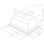 GRADE A1 - Elica ELB-HT-80 Ultra High Spec Grey 72cm Canopy Cooker Hood