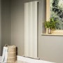 Beige Vertical Wave Designer Single Panel Radiator 1600 x 490mm - Elbrus