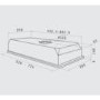 Elica ELB602M Elibloc 9 60 2M Grey Twin Motor 52cm Canopy Cooker Hood