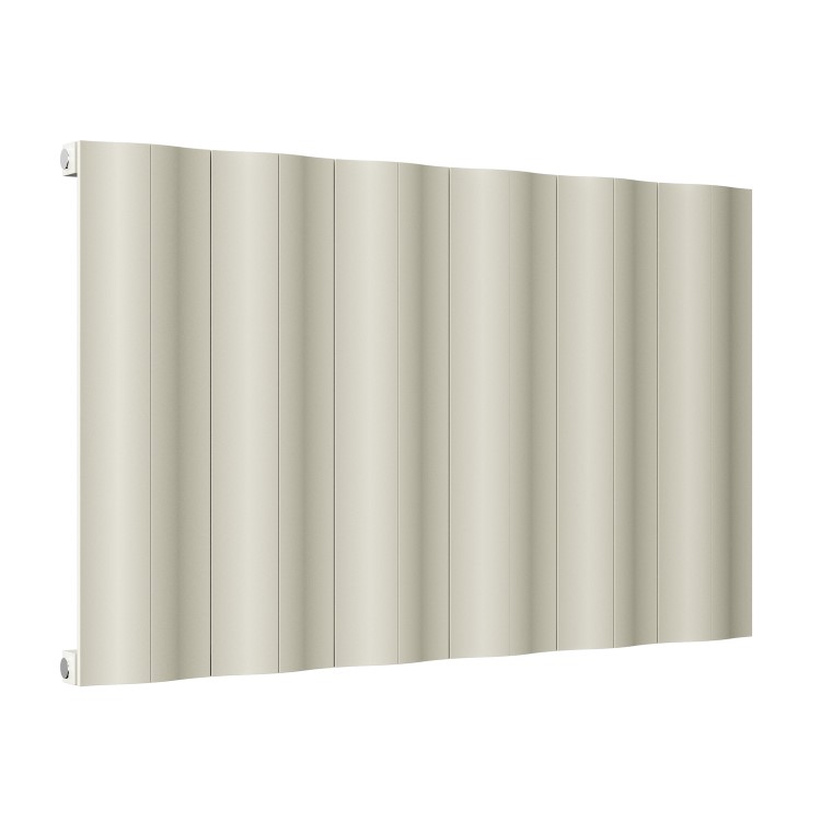 Beige Horizontal Designer Single Panel Radiator 600 x 970 - Elbrus