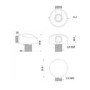 Reno Round Shower Elbow Outlet