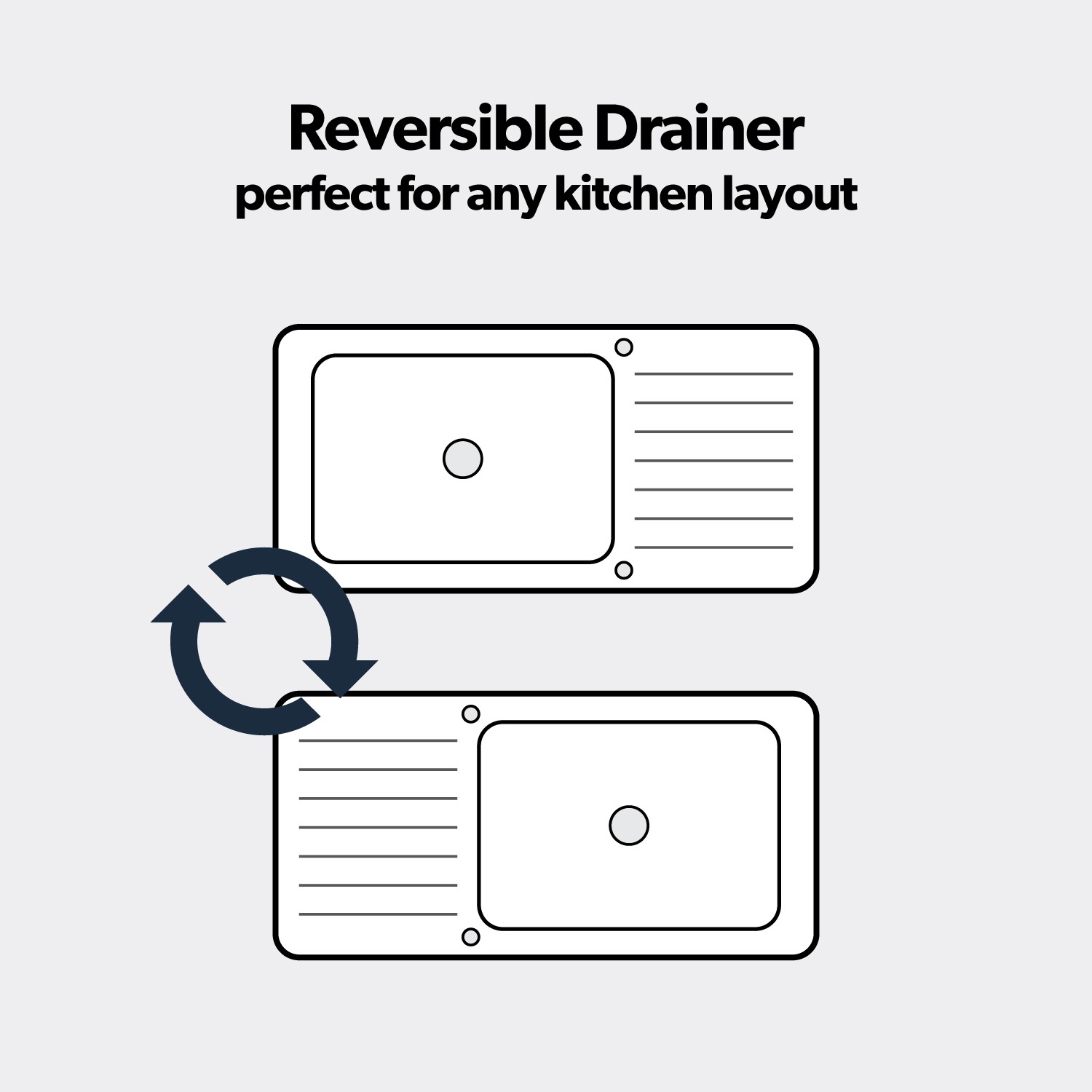 Rangemaster Elements Single Bowl Inset Grey Granite Kitchen Sink with Reversible Drainer Rangemaster Elements Single Bowl Inset Grey Granite Kitchen Sink with Reversible Drainer