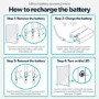 Round Backlit Wall Mirror with Battery Operated Lights 60cm- Elio