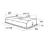 Elica ELIPLANE60 Eliplane Twin Motor 55cm Canopy Cooker Hood in Stainless Steel